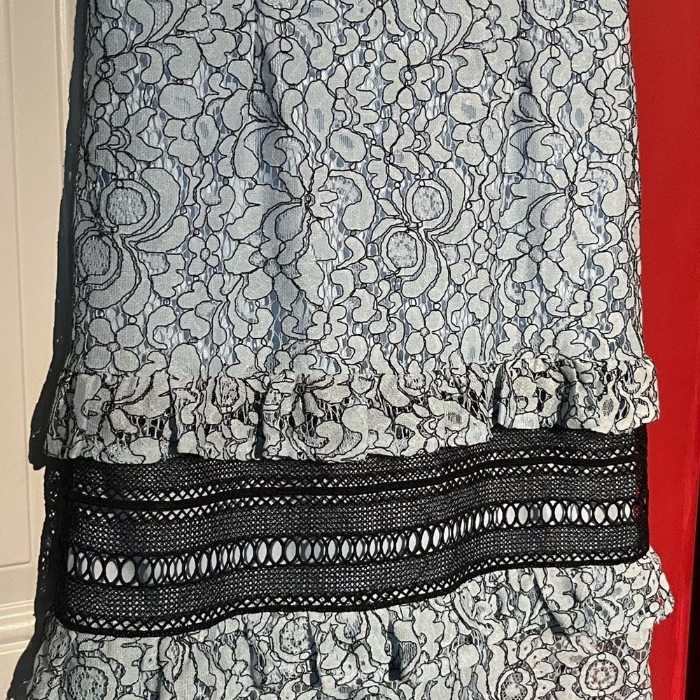Pretty Little Things Maxi Dress lace detail size 2 UK 6 wedding summer - Picture 6 of 11